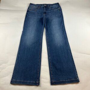 LONG Silver Jeans Stretch Denim High Rise Wide Leg Avery Trouser Jeans 34
